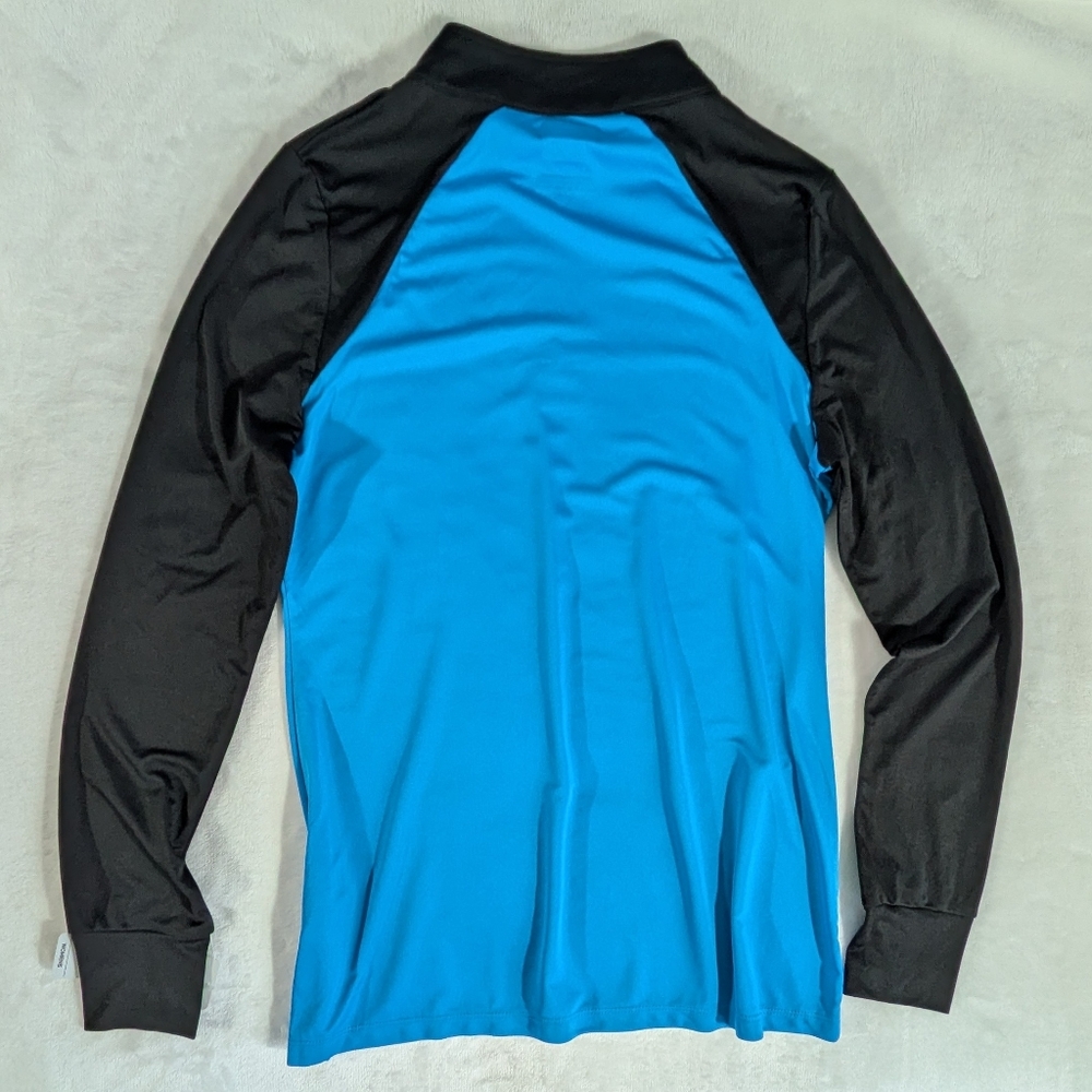 NFL Panthers Quarter Zip Long Sleeve With Thumb Holes TX3 Cool Size Large NWT - Picture 7 of 15